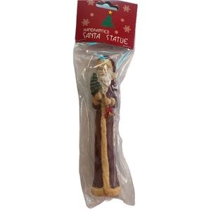 Vintage Four Star 1993 Hand Painted Christmas Resin Santa Statue Figure‎